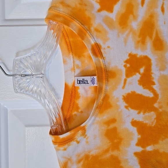 Bella, Short Sleeve Tee, XL, X-Large, Orange Tie Dye, 100% Cotton, USA Made - Picture 7 of 11